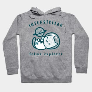 interstellar feline explorer Hoodie